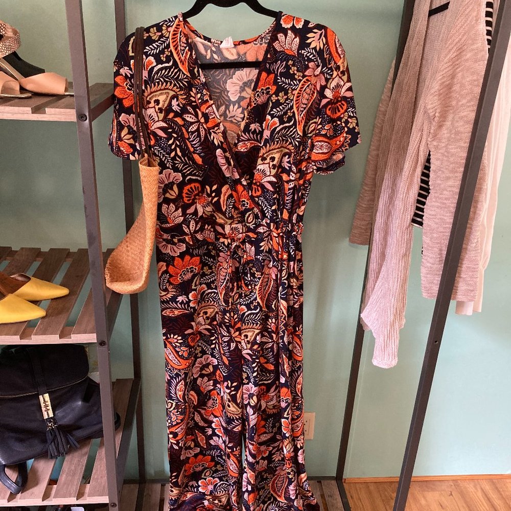 Paisley Knit Jumpsuit